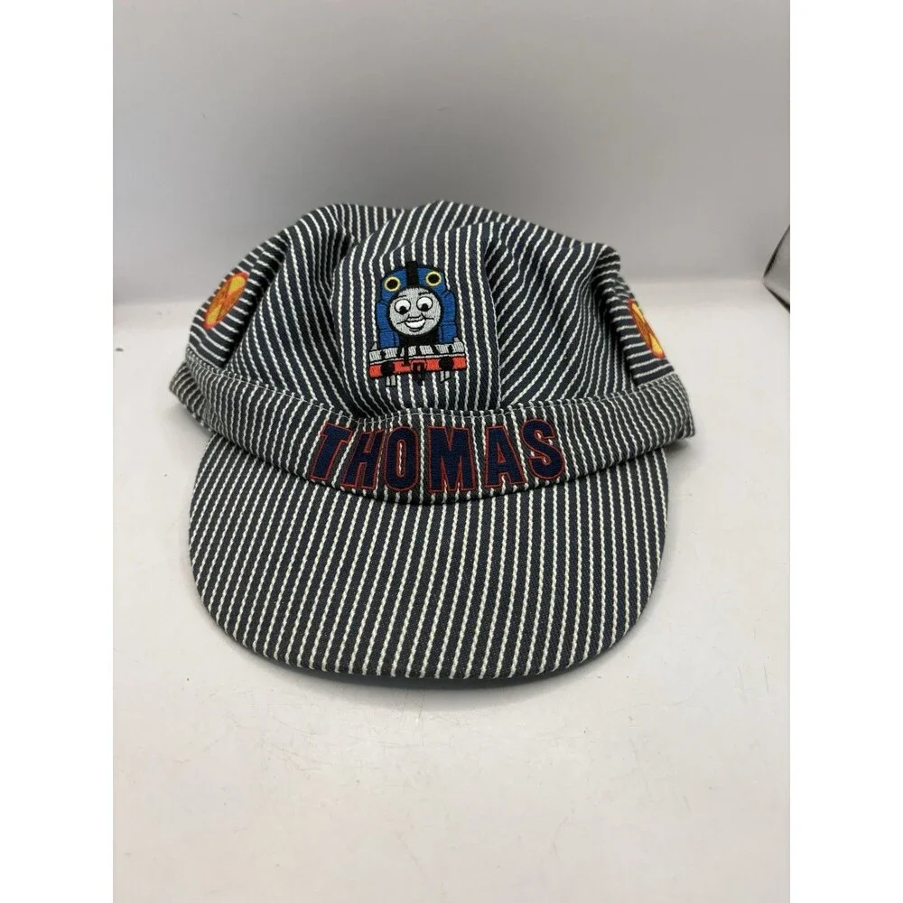 Thomas the Tank Engine Train Conductor Striped Train Hat Youth VTG